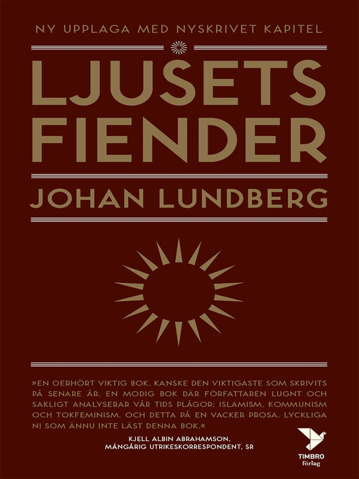 Titeldetaljer för Ljusets fiender av Johan Lundberg - Tillgänglig